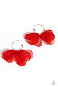 Chiffon Class - Red Earrings