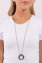 Load image into Gallery viewer, In the Swing of RINGS - Black Gunmetal Necklace