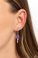 Load image into Gallery viewer, Key Performance - Purple Hoop Earrings