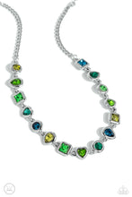 Load image into Gallery viewer, Abstract Admirer - Green Choker Necklace