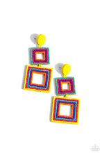 Load image into Gallery viewer, Seize the Squares - Multi Post Earrings