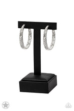 Load image into Gallery viewer, GLITZY By Association - White Hoop Earrings