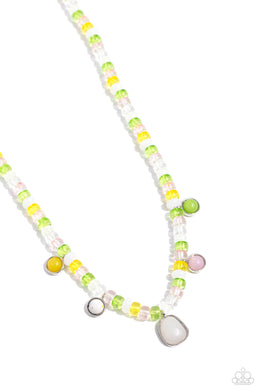 Colorfully California - White Necklace