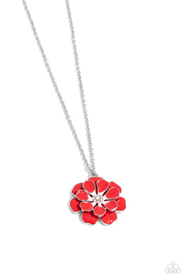 Beyond Blooming - Red Necklace