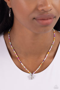 Soaring Shell - White Necklace