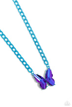 Load image into Gallery viewer, Fascinating Flyer - Blue Necklace
