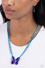 Load image into Gallery viewer, Fascinating Flyer - Blue Necklace