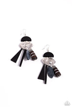 Load image into Gallery viewer, Textured Talisman - Black Earrings
