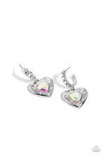 Load image into Gallery viewer, We Are Young - White Hoop Earrings