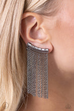 Load image into Gallery viewer, Feuding Fringe - Black (Gunmetal) Earrings