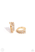 Load image into Gallery viewer, Pronged Parisian - Gold Cuff Earrings