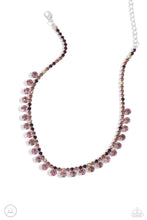 Load image into Gallery viewer, Ritzy Rhinestones - Purple Choker Necklace