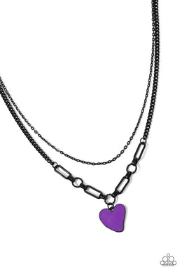 Carefree Confidence - Purple Necklace