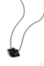Load image into Gallery viewer, Lip Locked - Black Necklace