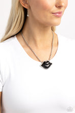 Load image into Gallery viewer, Lip Locked - Black Necklace