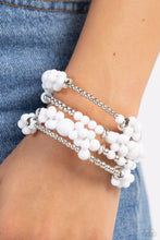 Load image into Gallery viewer, Compelling Clouds - White Bracelet