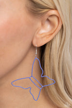 Load image into Gallery viewer, Soaring Silhouettes - Blue Earrings