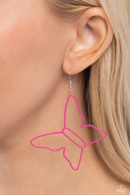 Load image into Gallery viewer, Soaring Silhouettes - Pink Earrings