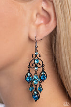 Load image into Gallery viewer, Regal Renovation - Blue Earrings