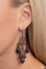Load image into Gallery viewer, Regal Renovation - Purple Earrings