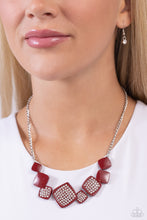 Load image into Gallery viewer, Twinkling Tables - Red Necklace