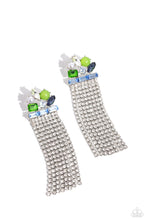 Load image into Gallery viewer, Horizontal Hallmark - Blue Post Earrings