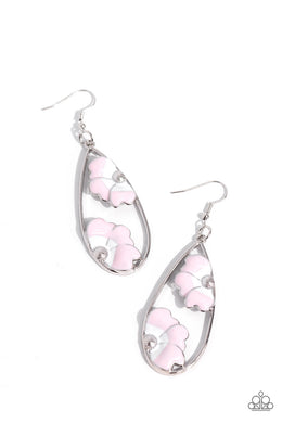 Airily Abloom - Pink Earrings