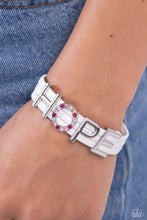 Load image into Gallery viewer, Hopeful Haute - White Magnetic Bracelet