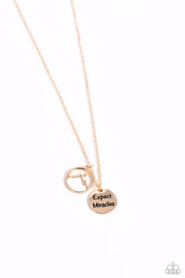 Expect Miracles - Gold Necklace