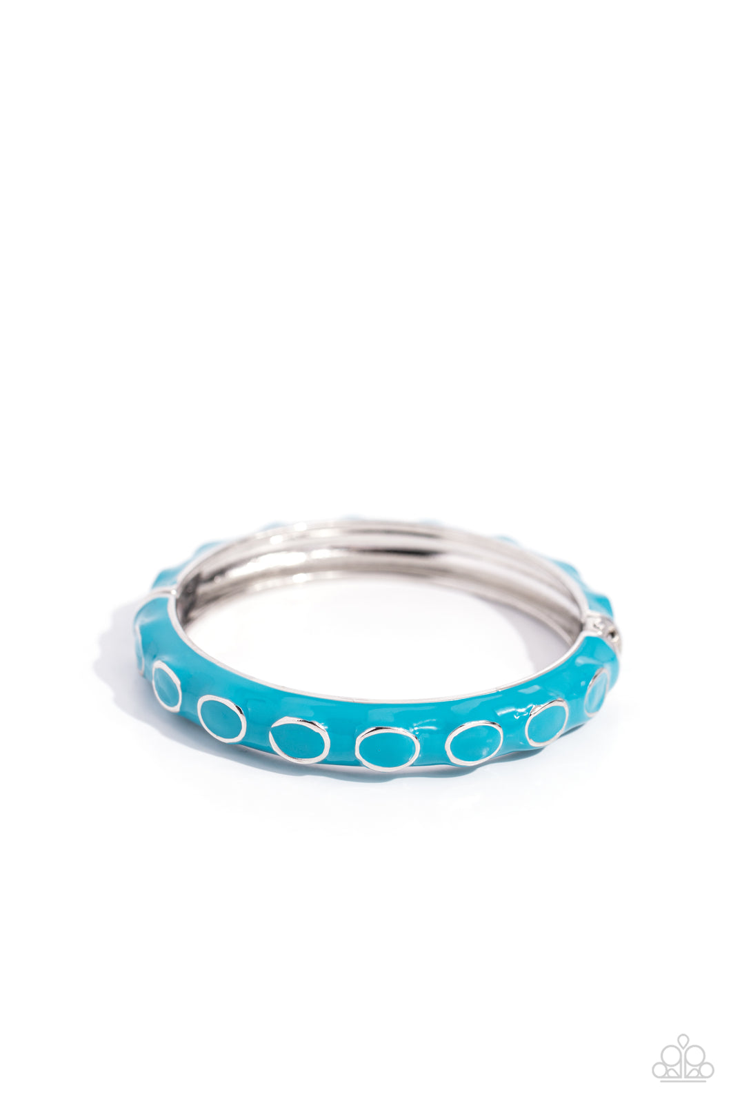 Delightful Diversion - Blue Hinged Bracelet