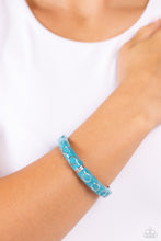 Load image into Gallery viewer, Delightful Diversion - Blue Hinged Bracelet