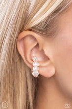 Load image into Gallery viewer, Prehistoric Pearls - Gold Cuff Earrings