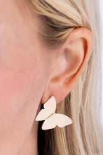 Load image into Gallery viewer, Butterfly Beholder - Gold Post Earrings