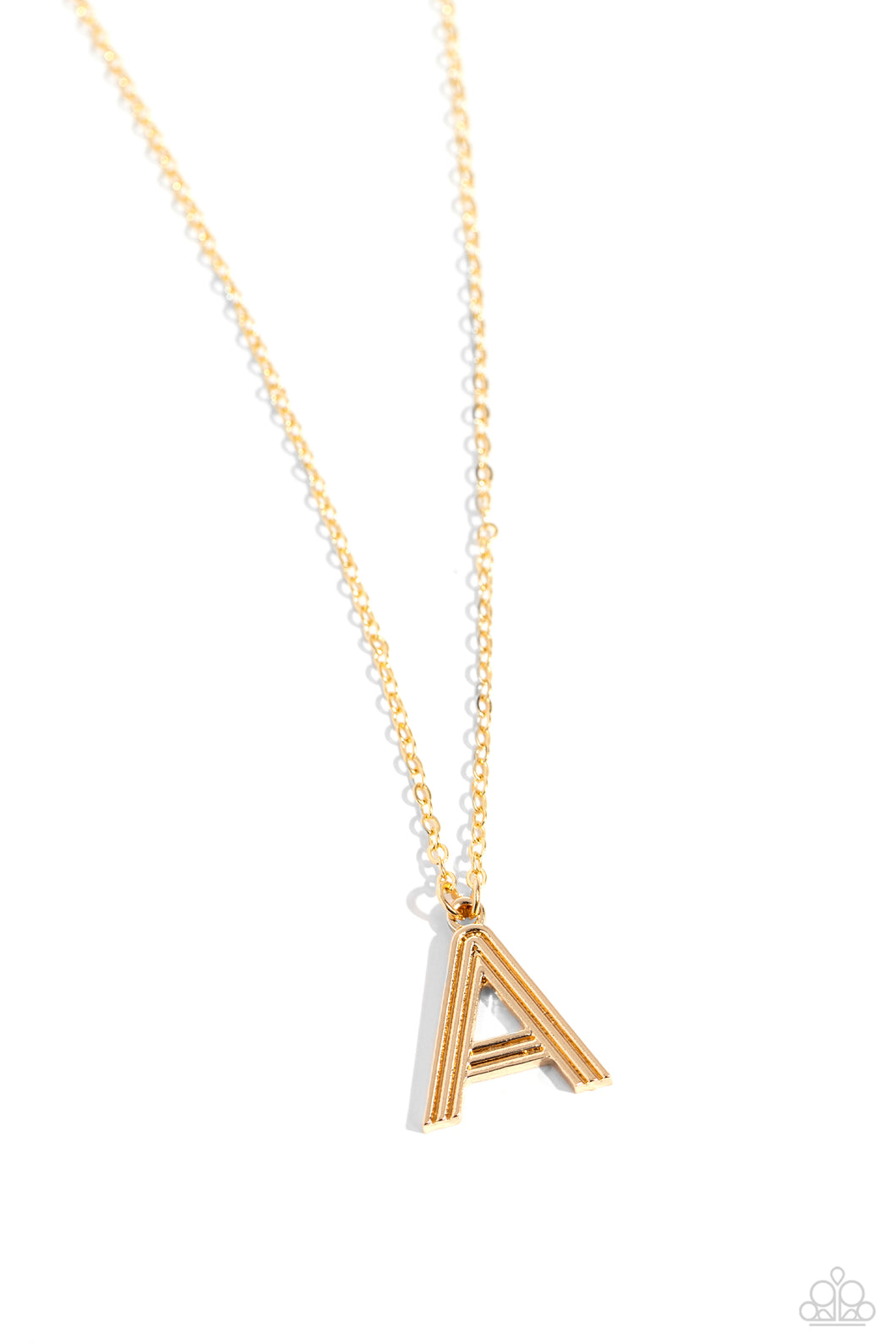 Leave Your Initials - Gold - A Necklace