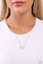 Load image into Gallery viewer, Leave Your Initials - Gold - M Necklace