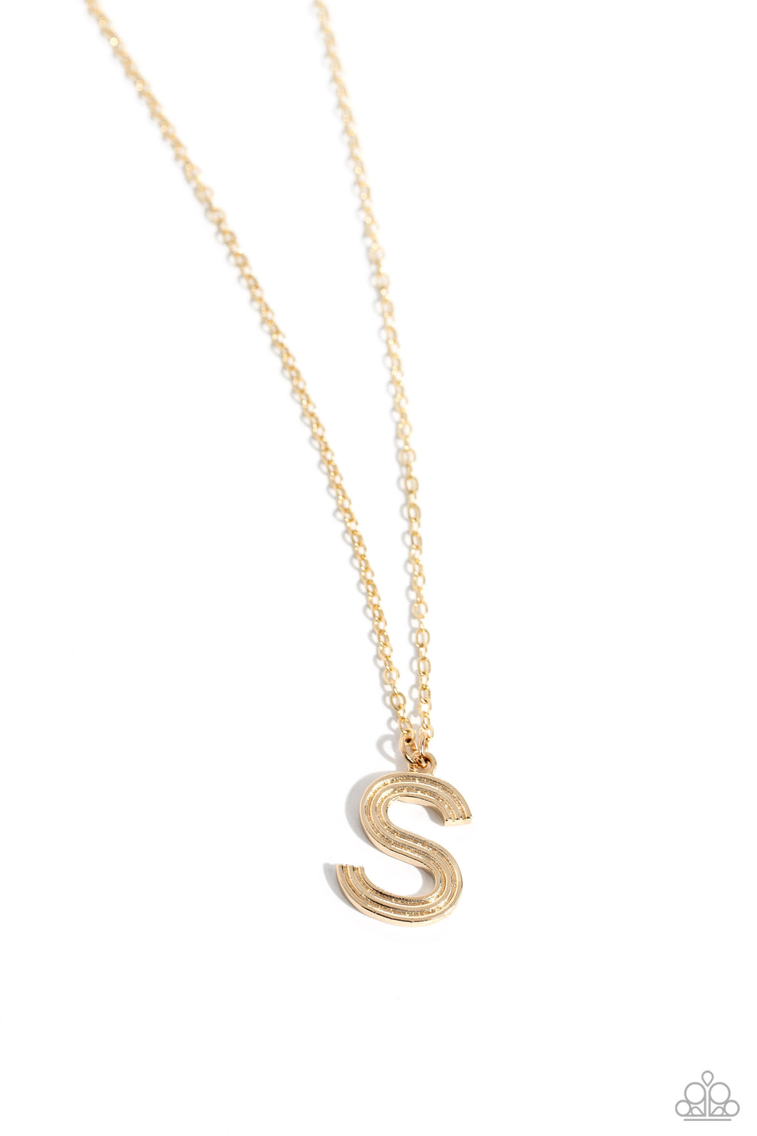 Leave Your Initials - Gold - S Necklace