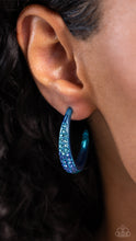 Load image into Gallery viewer, Obsessed with Ombre - Blue Hoop Earrings