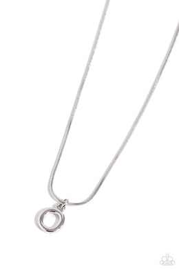 Seize the Initial - Silver - O Necklace