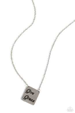 Give Grace - Silver Necklace