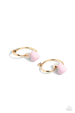 Romantic Representative - Pink Earrings