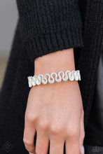 Load image into Gallery viewer, Scrunched Surety - White Bracelet