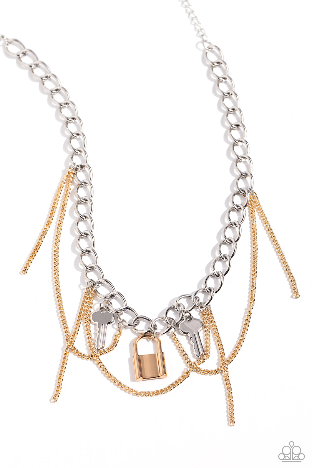 Against the LOCK - Multi (Mixed Metals) Necklace