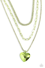 Load image into Gallery viewer, Caring Cascade - Green Necklace