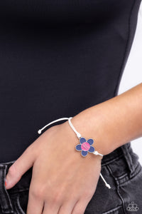 Choose Cheer - Blue Sliding Knot Bracelet
