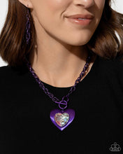 Load image into Gallery viewer, Modern Matchup - Purple Necklace