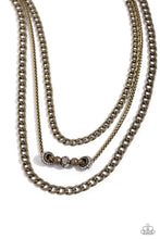 Load image into Gallery viewer, Layered Loyalty - Brass Necklace