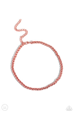 Braided Battalion - Pink Necklace
