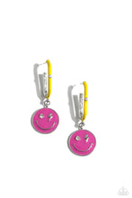 Load image into Gallery viewer, Personable Pizzazz - Pink Hoop Earrings