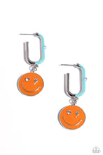 Load image into Gallery viewer, Personable Pizzazz - Orange Hoop Earrings