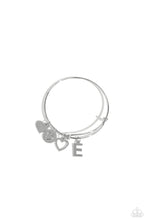 Load image into Gallery viewer, Making It INITIAL - Silver - E Bracelet